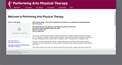 Desktop Screenshot of performingartspt.com
