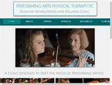 Tablet Screenshot of performingartspt.org